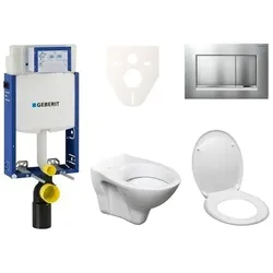 Geberit Wand-WC Set für Einmauerung + Ceramia S-Line Pro WC 110.302.00.5ND7