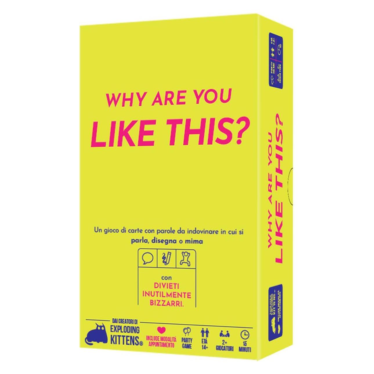 Asmodée Asmodee Why Are You Like This, Brettspiel, Party Game, 14+ Jahre, 2+ Spieler italienische Ausgabe (Italienisch, 2 Spieler) (GTAV1790)