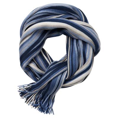 Schal CASAMODA "CASAMODA Schal gestreift", Herren, blau, 100% Polyacryl, Modetücher Schal