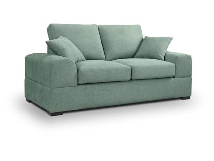xonox.home 2 Sitzer Sofa Veda Polstersofa Kompaktsofa Couch Strukturstoff Petrol B/H/T: 182x90x93cm