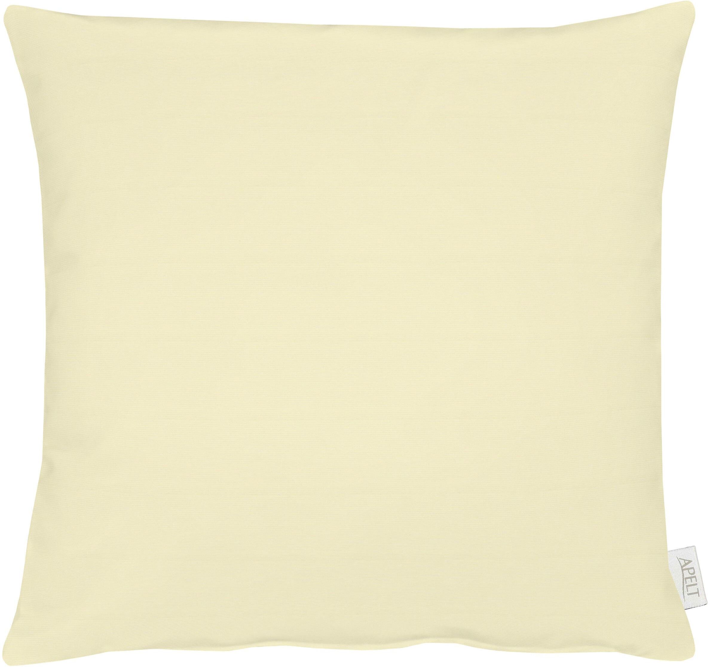 Dekokissen APELT "4362 Rips Uni-Farben, dezentes Design, Inklusive Füllung" Gr. 1, beige (natur, unifarben), B:39cm L:39cm, Mischgewebe, Dekokissen_Sitzkissen_Kissenhüllen, Dekokissen, Wasser- und Schmutzabweisend, Inklusive Füllung, dezentes Design natur