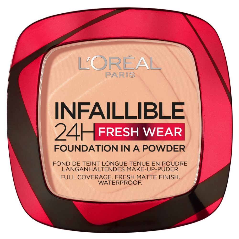 L'Oréal Paris Infallible 24H Fresh Wear Foundation in a Powder Full Matte Coverage 9g 245 Golden Honey