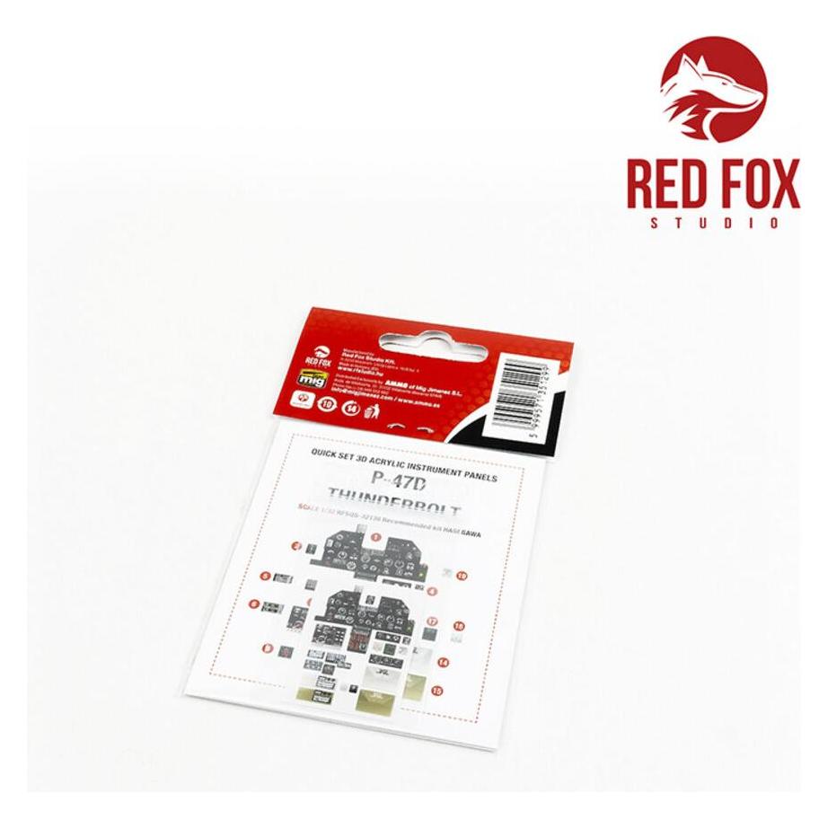 Red Fox 1/32 P-47D Thunderbolt (for Hasegawa kit) (RFSQS-32130)