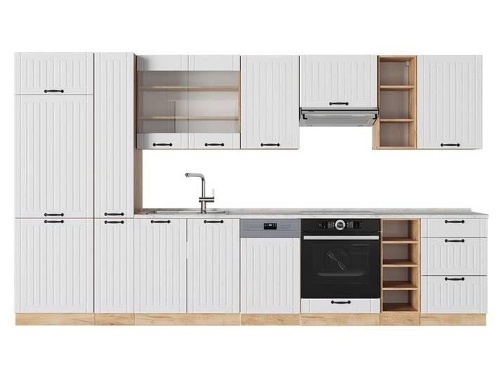 Cuisine Vicco Fame-Line Blanc campagne 355cm sans PT\, Model 56814
