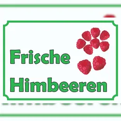 HB-Druck Verkaufsschild Schild Himbeeren A4 (210x297mm)