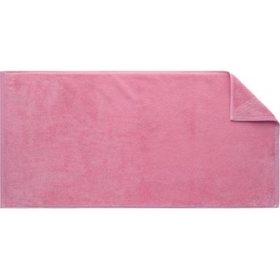 Duschtuch EGERIA "Elegant", rosa (wild rose), B:75cm L:160cm, Walkfrottier, Obermaterial: 100% Baumwolle, Handtücher, Uni Programm mit Webkante, reine Baumwolle
