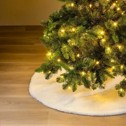 Textino Weihnachtsbaumdecke 'Yuki' 115 cm Snow White - Weiß