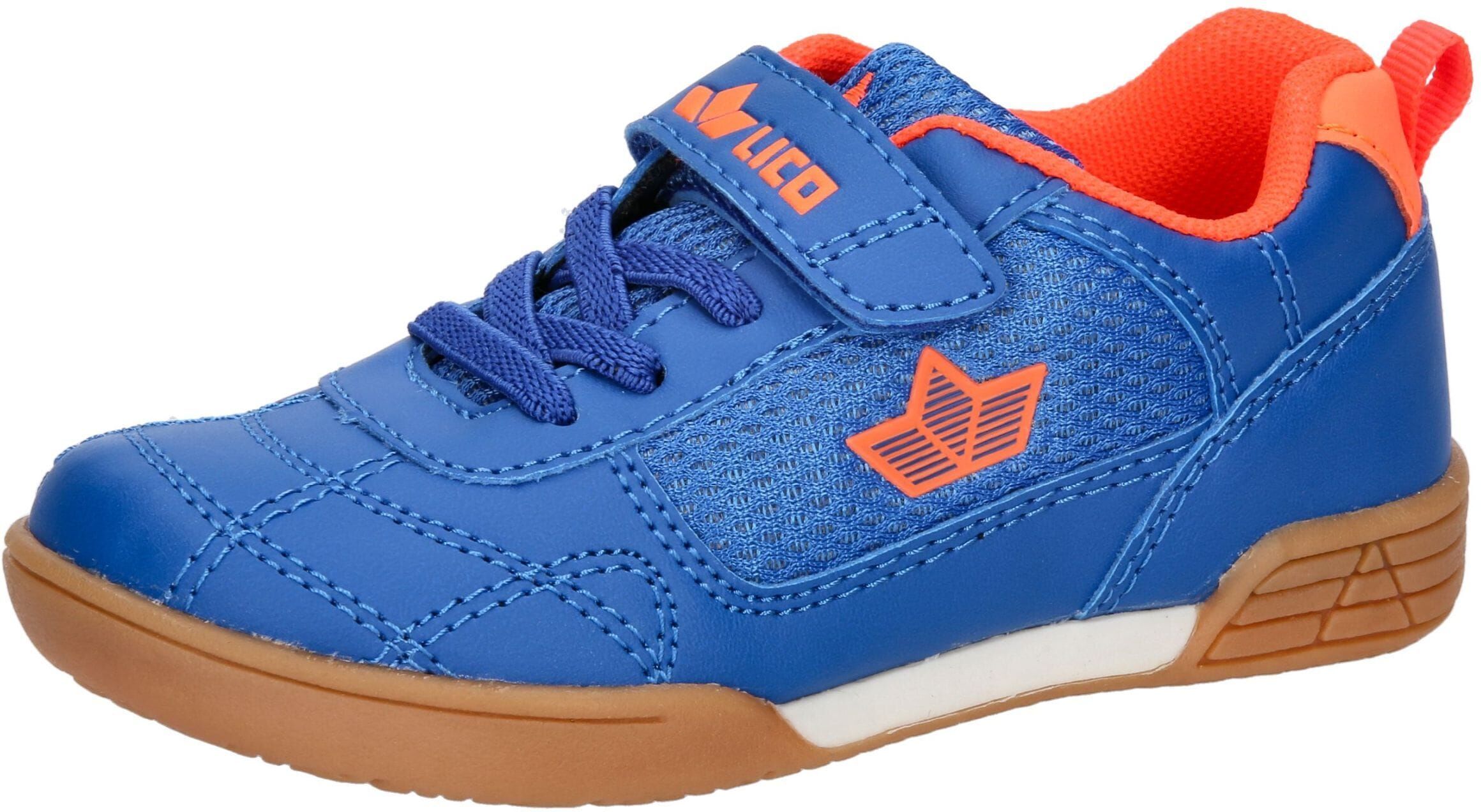 Hallenschuh LICO "Sportschuh Bernie VS", Mädchen, Gr. 41, Textil, blau, Synthetik, Schuhe Hallenschuh blau 41, Textil