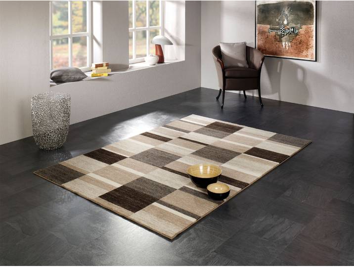 Wollteppich OCI DIE TEPPICHMARKE Natura Mata Gr. 1, braun (cappuccino), B:65cm H:9mm L:130cm, Wolle, Teppiche, Wollteppich, reine Wolle, Naturfaser, Wohnzimmer