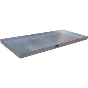 BAUER Auffangwanne KGW 4, aus verzinktem Stahl, 139 x 60cm, Kleingebindewanne, 30 Liter