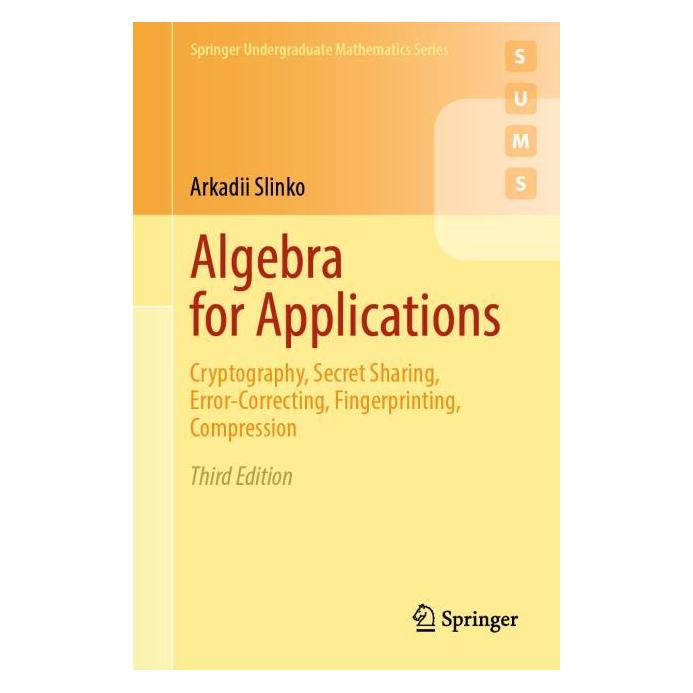Springer Algebra for Applications (Englisch, Softcover, Arkadii Slinko) (55046462)