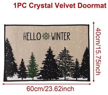 Multicon Wholesale Hub Outdoor Christmas Welcome Doormat, Merry Christmas Decoration For Home, Navidad Xmas Ornament, New Year Gifts style 3