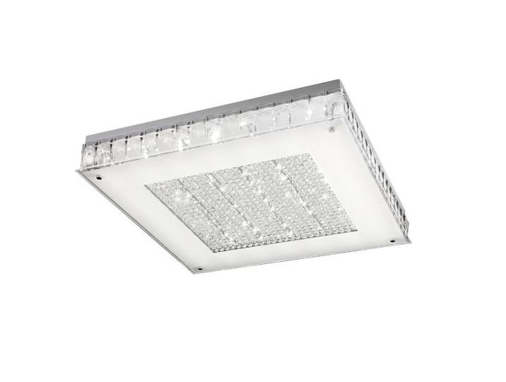 LED-Deckenleuchte Plafoniera Klar Chromfarben L: 55 cm