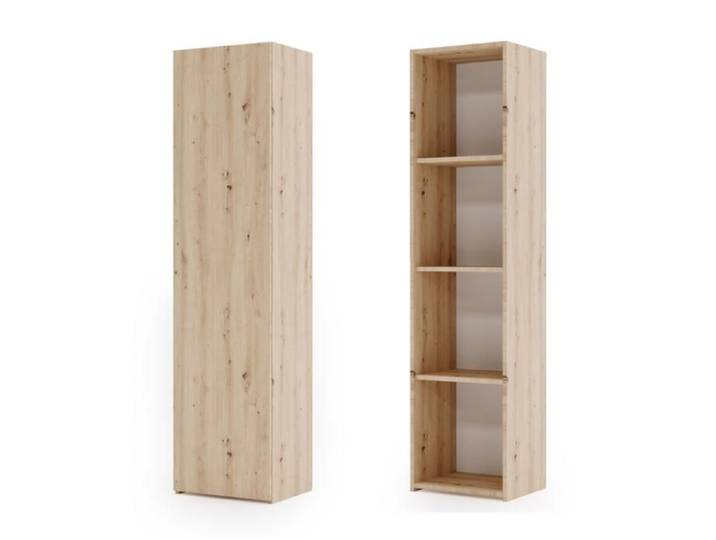 LONI bibliothèque avec portes 160x40 cm - couleur artisanale