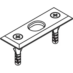 HAWA, Zubehör Türbeschlag, Schliessbleche für Schiebetür-Stangenverschlüsse -Doorfix
