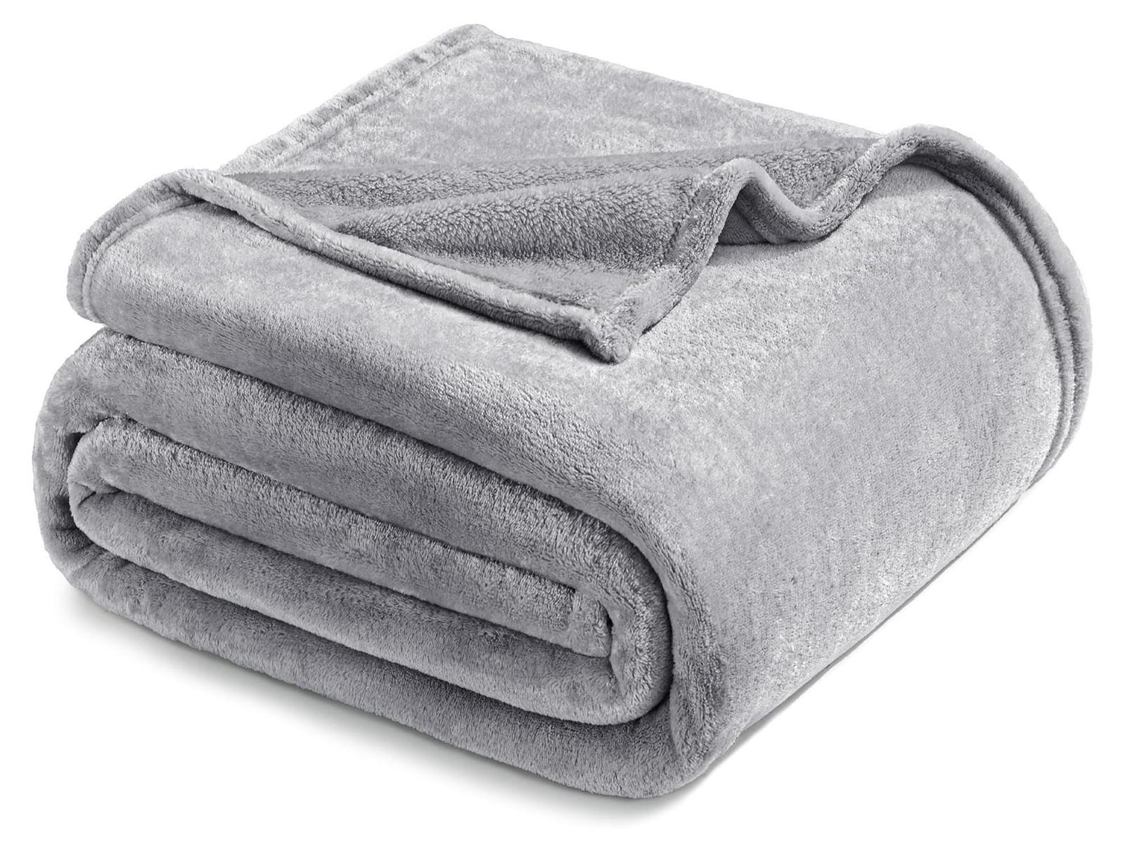Fleece Dekbedovertrek Lichtgrijs 228 x 228 cm