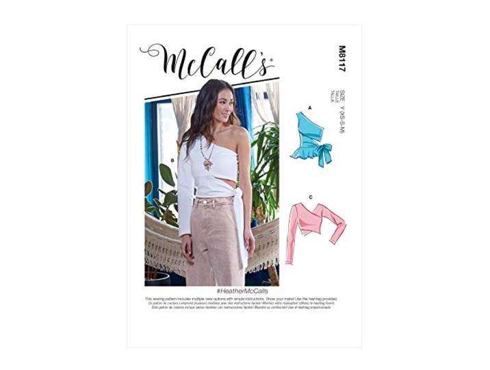 McCalls Sewing Pattern 8117 (ZZ) - Misses Tops L-XXL M8117ZZ L-XXL