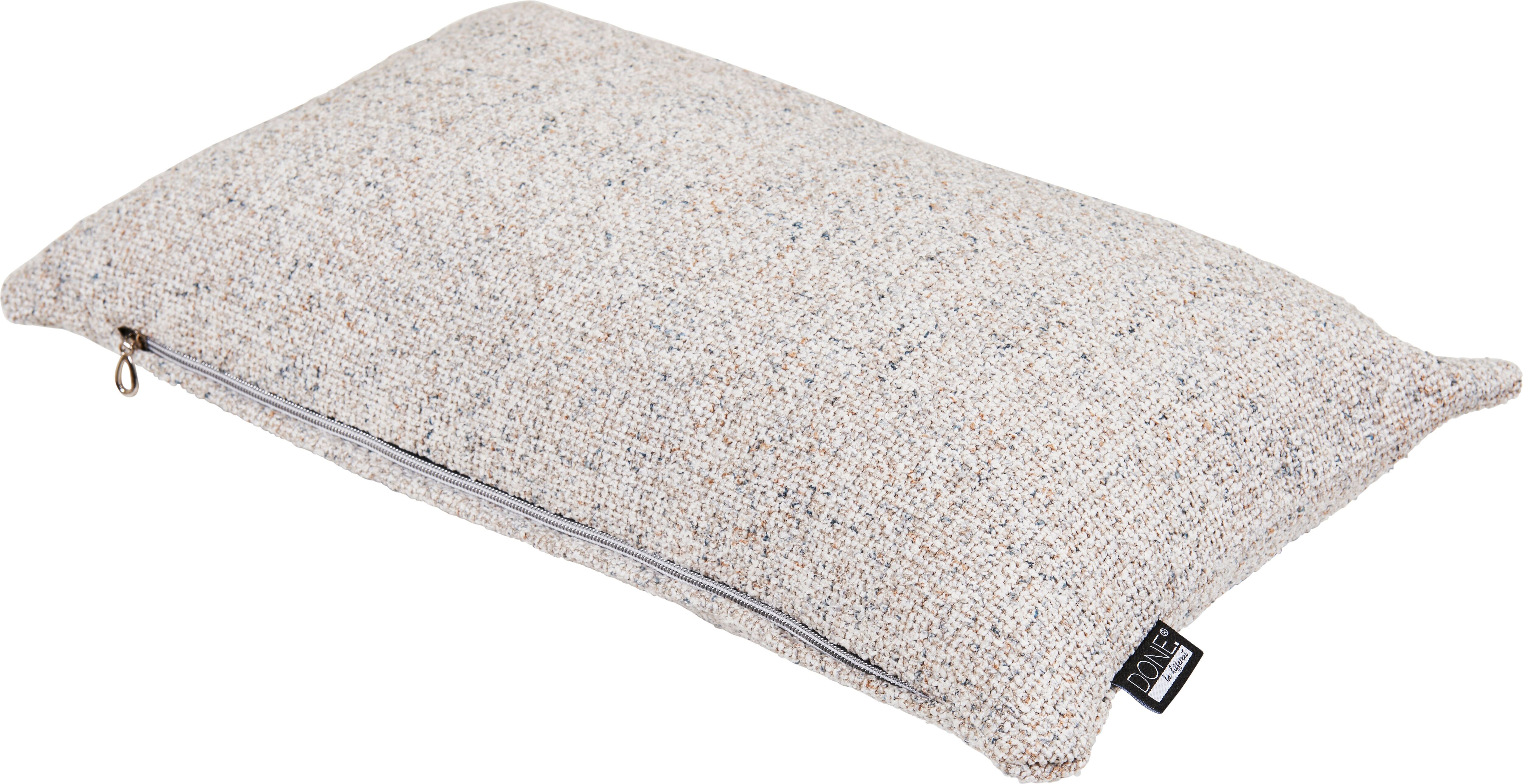 Dekokissen DONE. "MELLOW", beige, B:30cm H:1cm L:50cm, Polyester, Dekokissen_Sitzkissen_Kissenhüllen, Dekokissen, Dreidimensionale Bouclé-Optik beige B/L: 30cm x 50cm, 1 Stk.