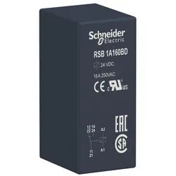 Schneider Electric RSB1A160BD Interface-Relais RSB, 1 W, 16 A, 24 VDC  - 10 Stück
