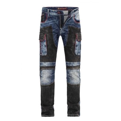 5-Pocket-Jeans CIPO & BAXX "Cipo & Baxx Jeanshose CD891", Herren, Gr. W30/L34, Länge 34, blau, Casual, regular fit, Jeans 5-Pocket-Jeans, mit stylischer Waschung