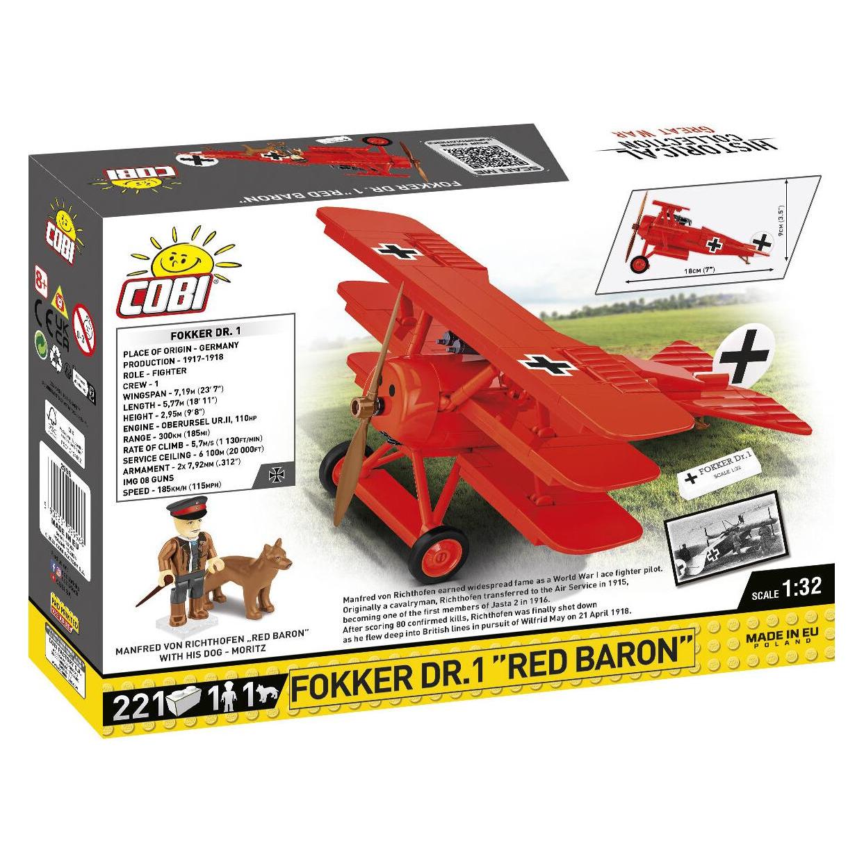 Cobi H.C. WWI Fokker DR.I Roter Baron (02996)