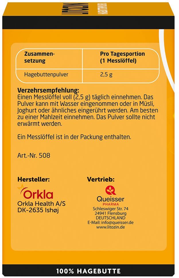 Litozin Hagebuttenpulver 130 g Pulver
