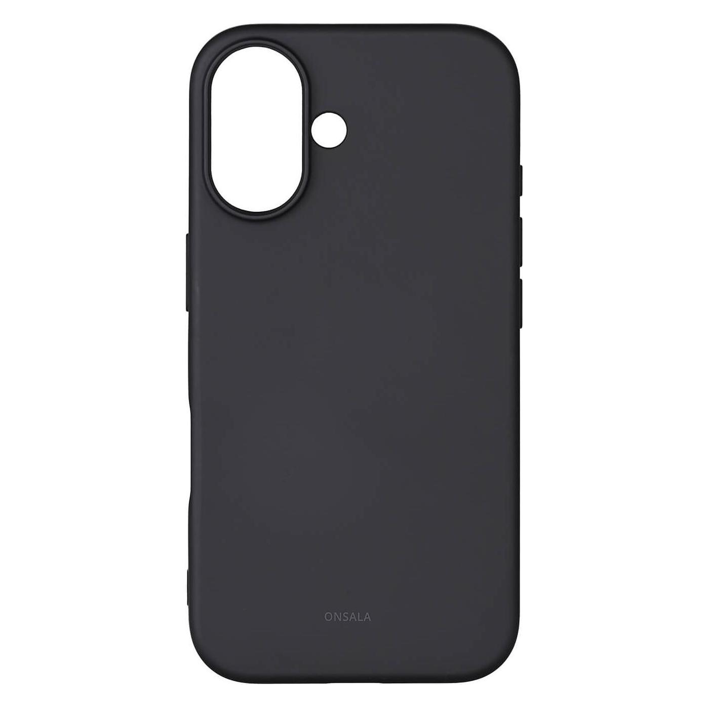 Onsala Back Sil Touch Recycled MagSerie iPhone 16 Schwarz (Apple iPhone 16) (664233)