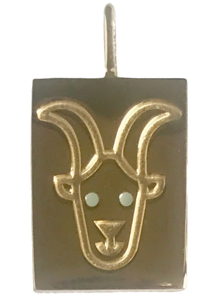 Design Letters Vergold. Anhänger "Aries" - (H)2 cm - onesize