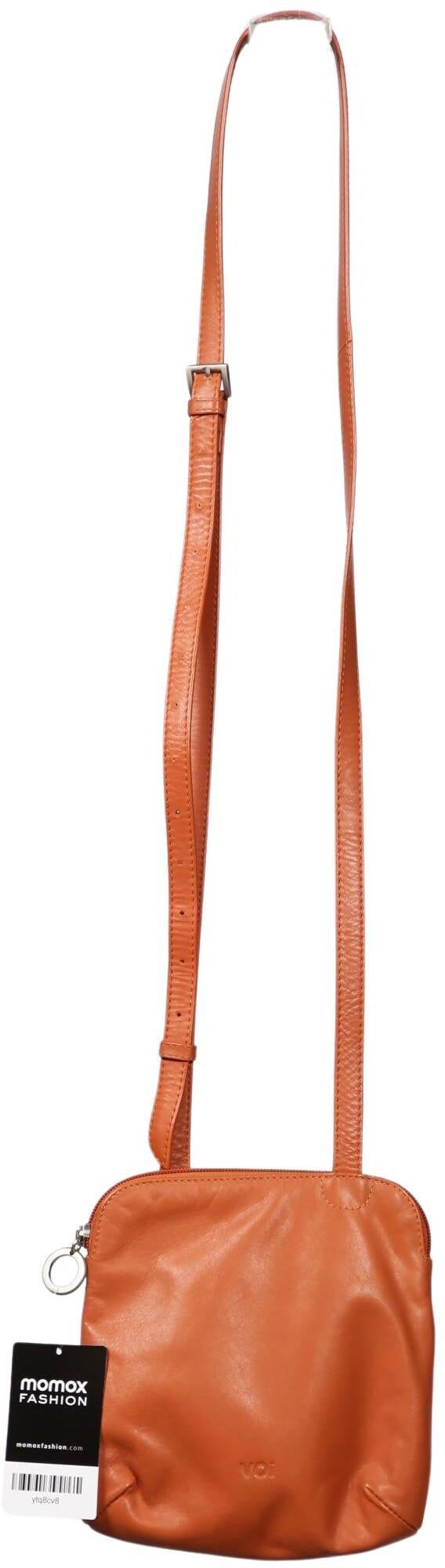 Voi Damen Handtasche klein Leder, Orange, Leder / kein / Etikett - Second Hand