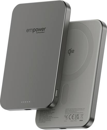 PanzerGlass empower Bank Powerbank 5000 mAh Magsafe, Qi Wireless Charging USB-C Statusanzeige
