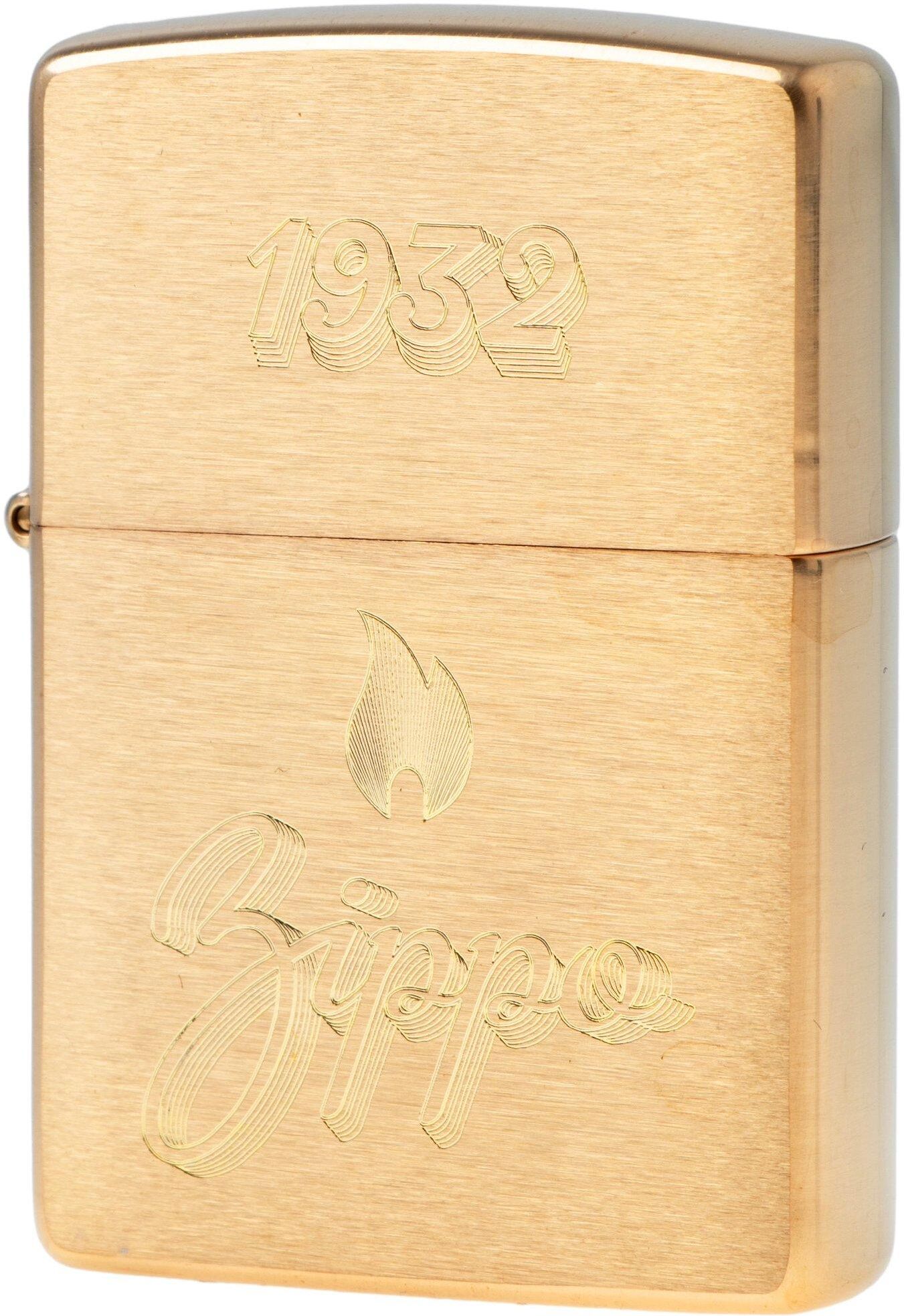 Zapalniczka Zippo Vintage Zippo Design Brushed Brass 60007704