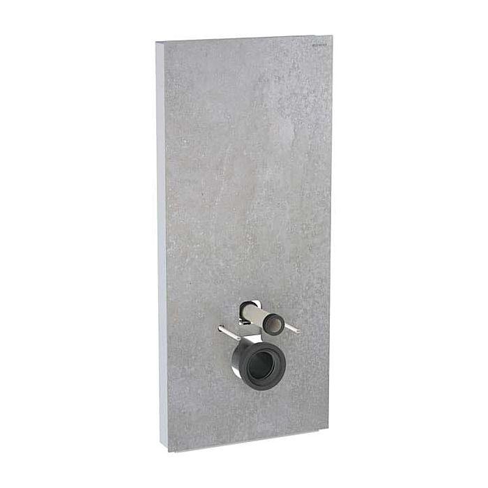 Geberit Monolith Wand-WC-Modul 131031JV5 Bauhöhe 114cm, Front betonoptik, Seite aluminium