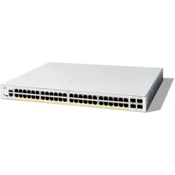 Cisco CATALYST 1200 48-PORT GE POE (48 Ports), Netzwerk Switch, Weiss