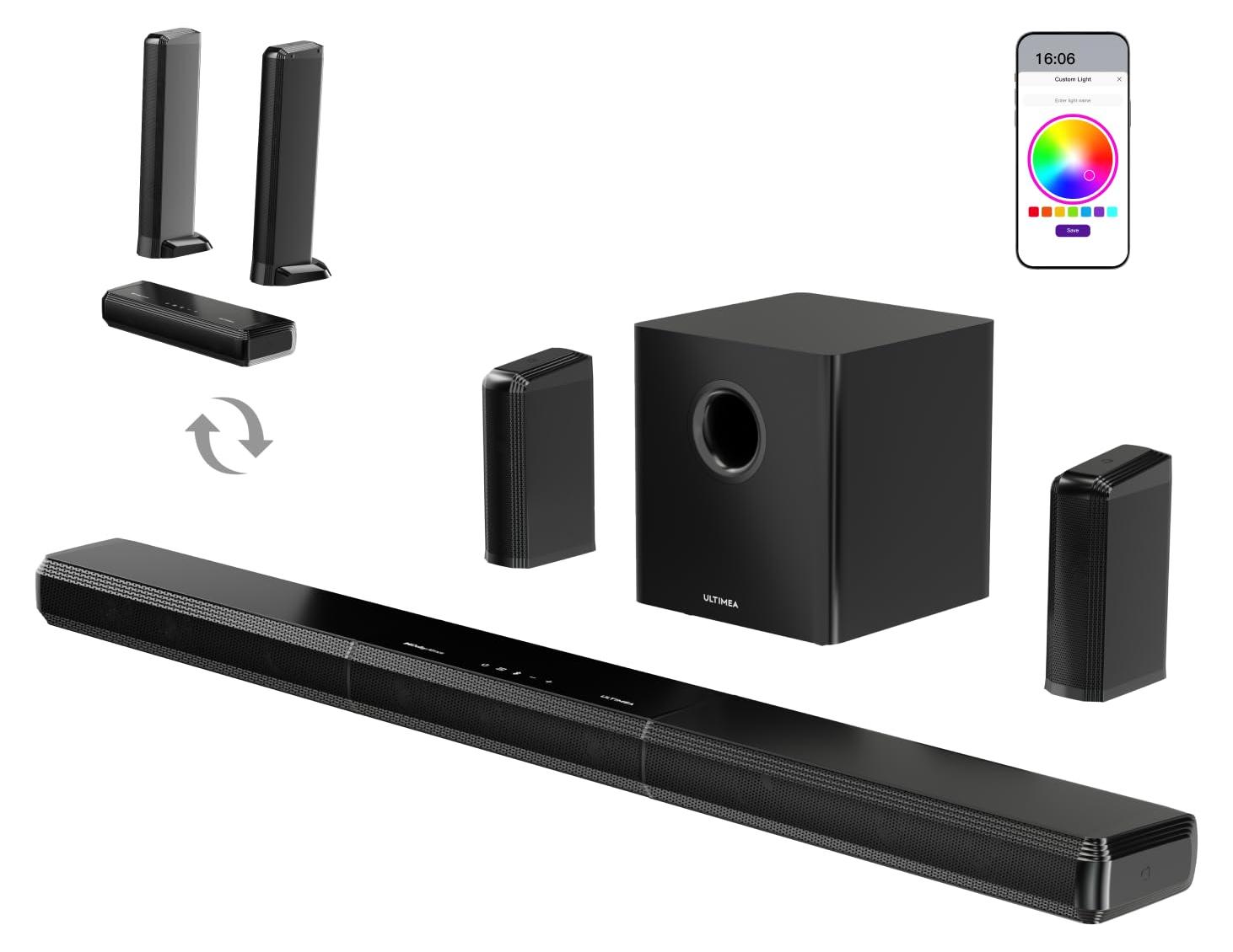 ULTIMEA Apollo S90 9.1 Soundbar für TV Geräte, Surround Sound System