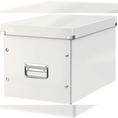 LEITZ Archivbox Click & Store Cube L Hartpappe weiß Packung mit 6 Stück