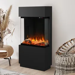 Noble Flame CAMPO [Elektro Standkamin Optiflame]: Schwarz