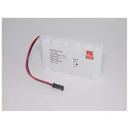 RS PRO NiMH AA Akkupack, 6-Zellen 7.2V / 940mAh, Draht-Anschluss (1 Stk., AA, 940 mAh), Batterien + Akkus