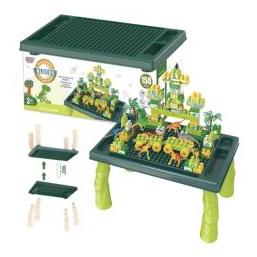Maksik Kindertisch mit Dinosaurier-Bausteinen (69949017)