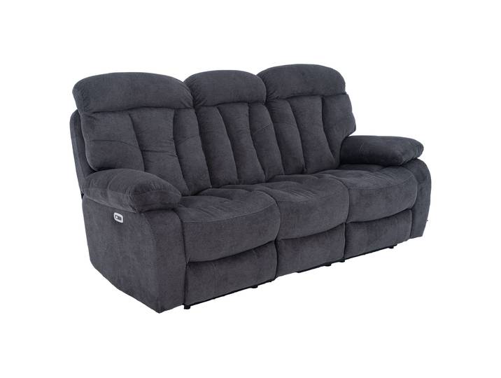 Einzelsofa 3-Sitzer anthrazit Microfaser - Relaxfunktion - NEVADA