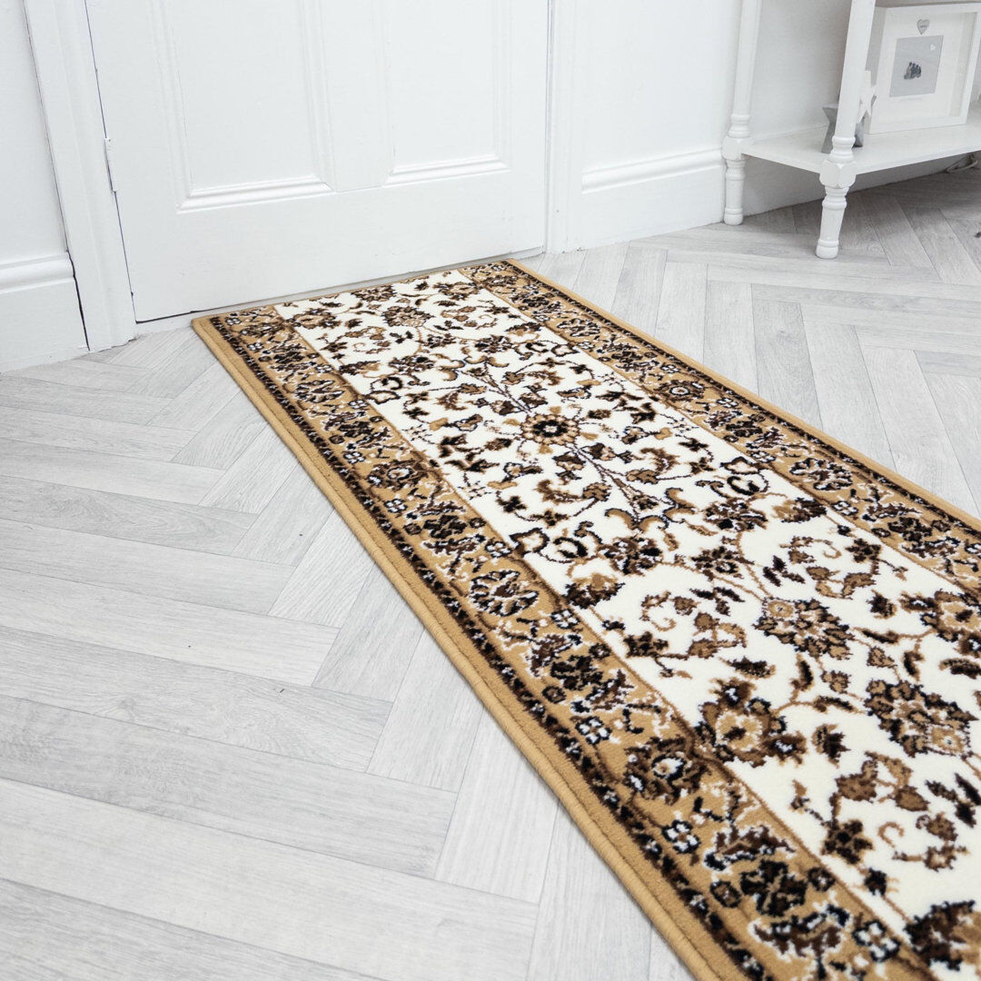ClassicLiving Barnabas Oriental Indoor Area Rug Beige Runner 180cm x 70cm