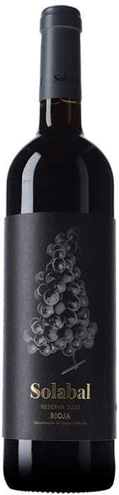 Vino Tinto Solabal Reserva 2020 D.O. Rioja 75 cl