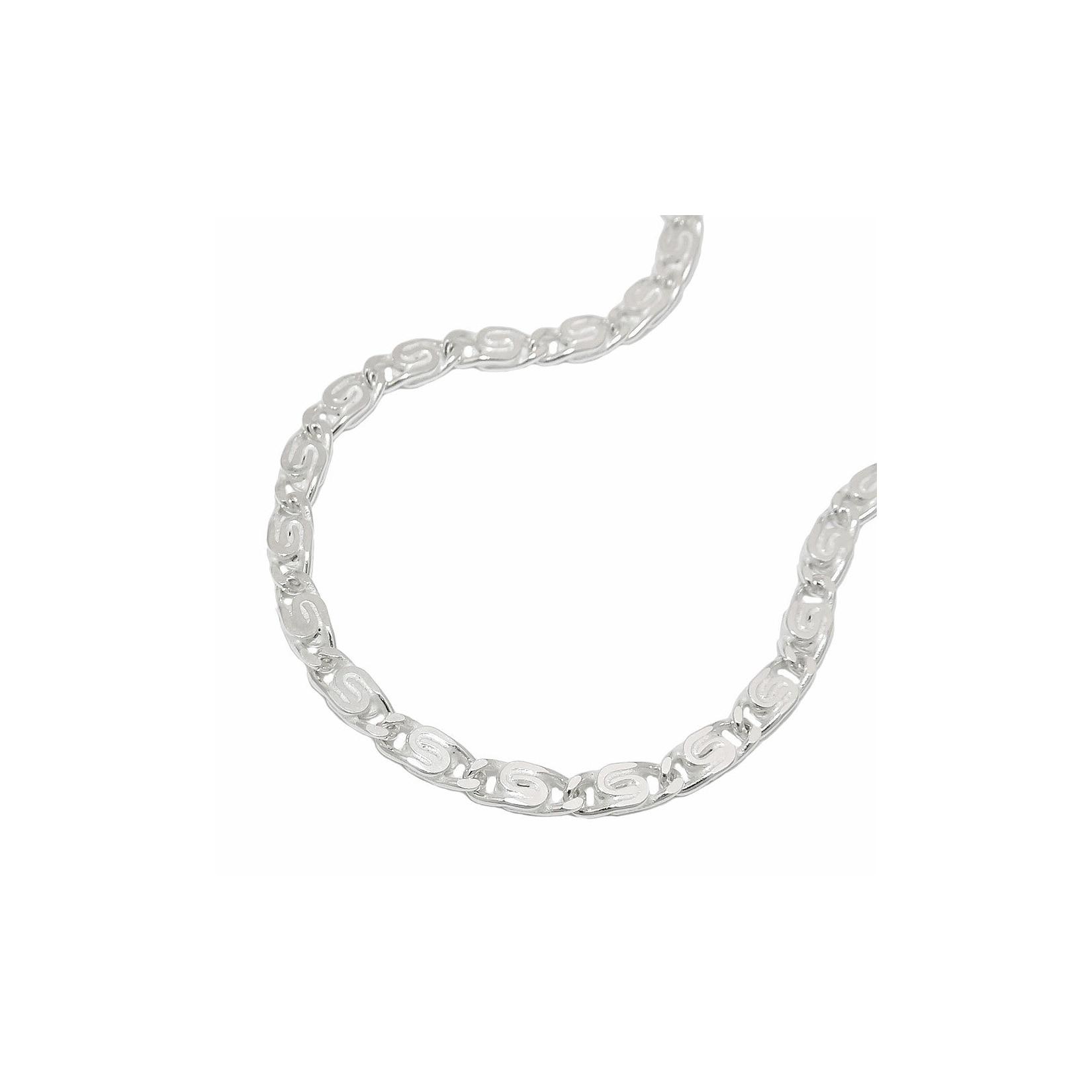 Gallay Kette 3,2mm S-Panzerkette flach diamantiert Silber 925 50cm