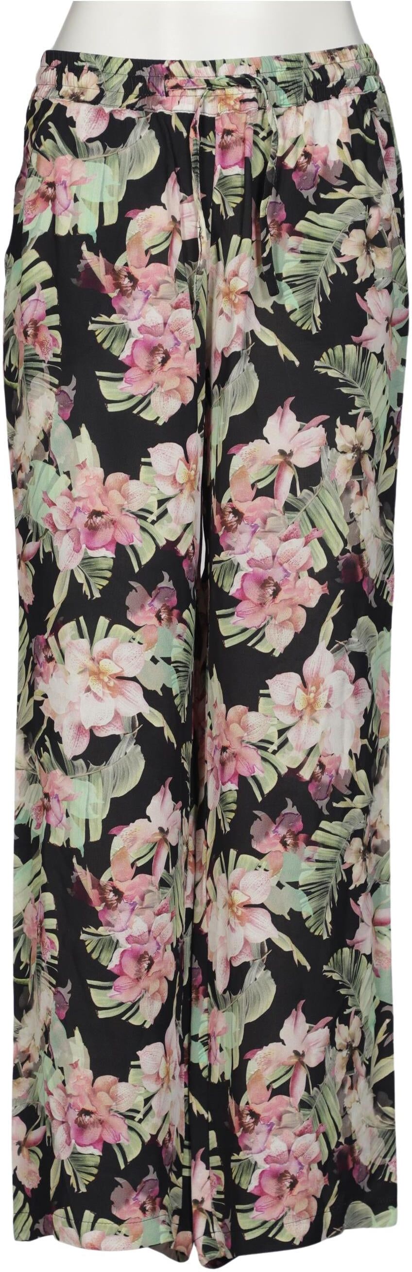 Peter Hahn Damen Stoffhose, Mehrfarbig, Kurz-Gr. EU 19, Viskose - Second Hand
