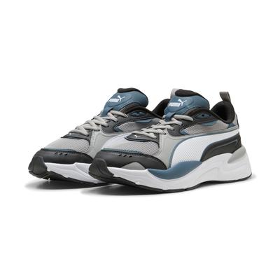 Sneaker PUMA "X-RAY 4", Herren, Gr. 44, grau (gray echo, puma weiß, puma schwarz), Textil, Schuhe Sneaker, für sportliche Aktivitäten und Streetwear, mit Textil-Obermaterial