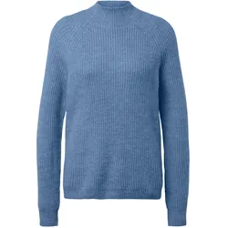 Tchibo - Grobstrickpullover mit Stehkragen - Damen - Gr. M - blau