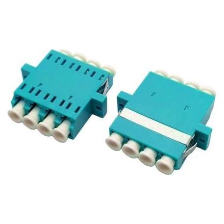 Tecline LWL Kupplung, LC/LC Quad, OM3, aqua (türkis) (20500047)