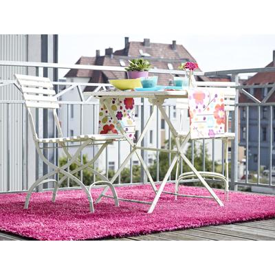 Kunstrasen ANDIAMO "Trendy, Gesamthöhe ca. 25 mm", pink, B:100cm L:200cm, Polyethylen (PE), Teppiche, Rasenteppich, moderne Optik, mit Drainagelöchern, strapazierfähig