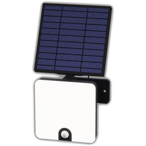 Müller-Licht LED-Außenstrahler Solata Sensor, IP44 wasserfest, 12 Watt / 800 Lumen, neutralweiß, Solar, mit Bewegungsmelder