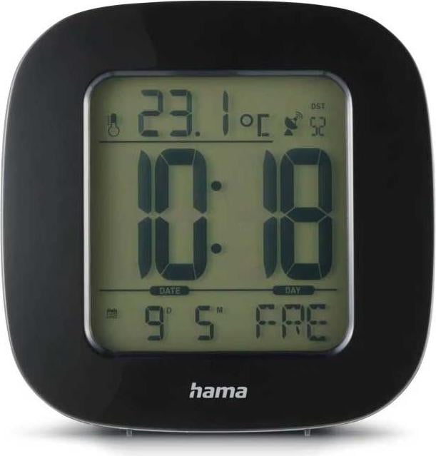 Hama RC 45 Digitale wekker met LCD-display, Zwart
