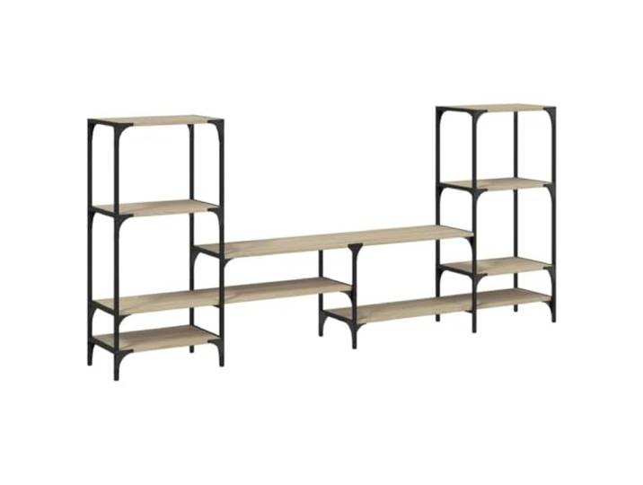 LMTYOENFG TV-Schrank Sonoma-Eiche 206,5x28,5x95 cm Fernsehtisch Stabiles Mediamöbel für Wohnzimmer und Schlafzimmer mit reichlich Stauraum für Receiver und Spielkonsolen.